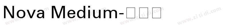 Nova Medium字体转换
